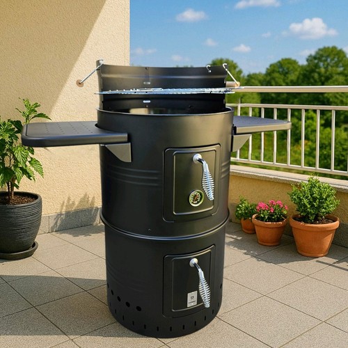 3in1 holzkohle smoker grill - holzkohle,