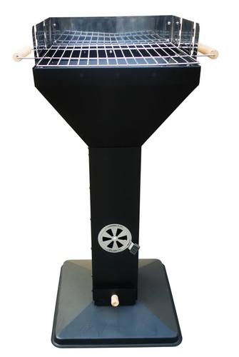 Edelstahlsäulengrill