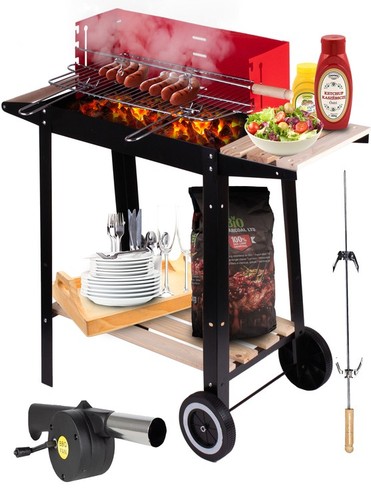 Holzkohlegrill grillwagen - holzkohlegrill,