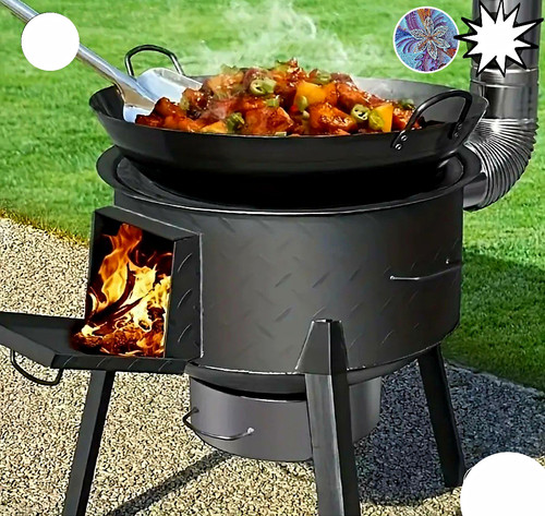 Holzgrill standgrill metall - standgrill,