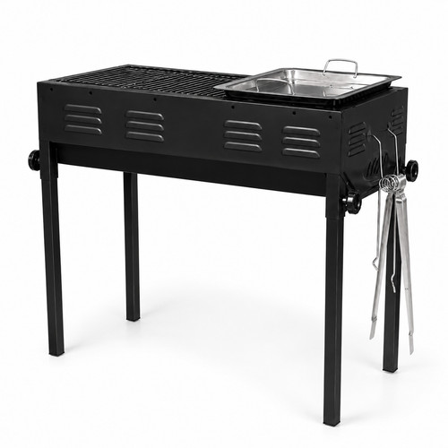 Holzkohlegrill 2in1 standgrill - holzkohlegrill,