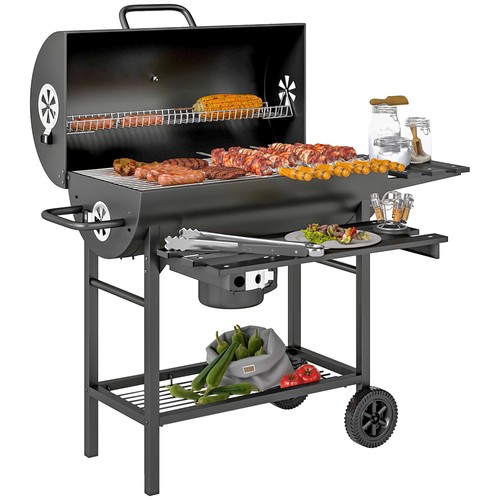 Holzkohlegrill aus stahl - holzkohlegrill,
