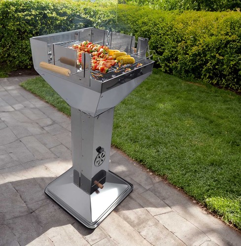 Edelstahl holzkohlegrill - edelstahl,